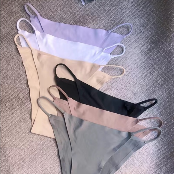6pc Silky Seamless Bikini Panties Set - Picture 2 of 7